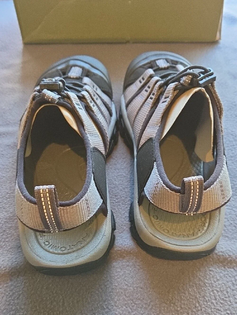 Keen Men's Gray and Black Closed-Toe Sandal Boat Shoes